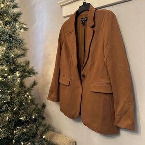 Rachel Zoe Brown Single Button Blazer